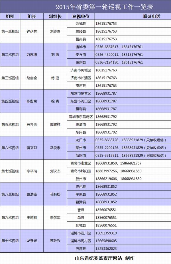 山東省巡視組