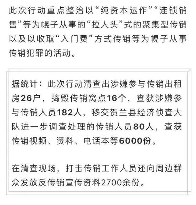 賀蘭縣傳銷最新消息