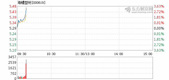 海螺新材主力資金凈買入