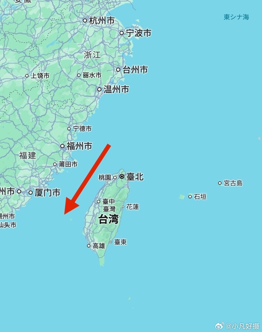 臺(tái)灣與日本之間的海峽